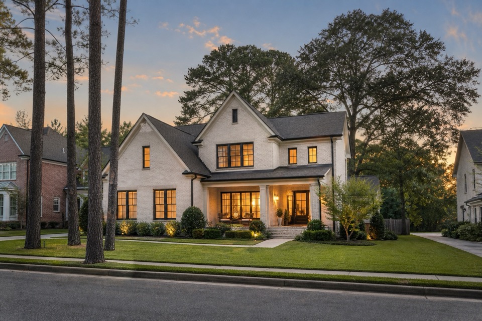 Traditional brick home in a Greater Birmingham neighborhood
